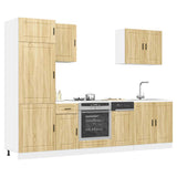 7 Piece Kitchen Cabinet Set Porto Sonoma Oak Engineered Wood 3314784