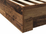 Bed Frame with Storage Old Wood 80 x 200 cm Engineered Wood 3429528
