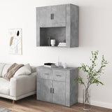Highboard Concrete Grey Engineered Wood 3185371