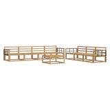 Outdoor Sofa Set 8 pcs White 3386173