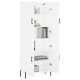 Highboard White 69.5x34x180 cm Engineered Wood 3195683