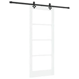 Sliding Door ORKDAL White and Black 83 x 202 cm 3332194