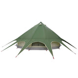 Teepee Tent 7-Person Green and Grey 600 x 600 x 347 cm 42004014