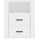 Bedside Cabinet White 50x36x60 cm Engineered Wood 816728