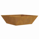 Garden Planter 5 pcs Rusty 50 x 50 x 15 cm Weathering Steel 873837