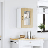 Kitchen Wall Cabinet with Glass Door Kalmar Sonoma Oak Engineered Wood 853530