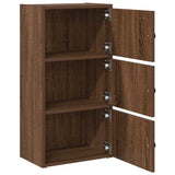 Bookcase Brown Oak 40x24x77 cm Engineered Wood 860370