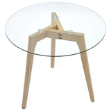 ZNTS Side Table Set 2 pcs Tempered Glass 249501