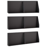 Retaining Wall 6 pcs 60 x 12 x 40 cm Steel Black 3449163