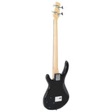 Electric Bass Guitar for Beginner with Bag Brown and Black 4/4 46" 70183