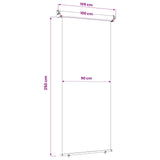 Balcony Side Awning 100% polyester iron steel 42035265