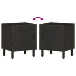 ZNTS Bedside Cabinets 2 pcs Black 40x33x46 cm Solid Wood Mango 356816