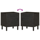 ZNTS Bedside Cabinets 2 pcs Black 40x33x46 cm Solid Wood Mango 356816