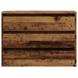 Corner Chest of Drawers Old Wood 80x41x58 cm Engineered Wood 852859