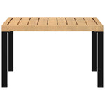 Garden Coffee Table Black 65x65x40 cm Aluminium 4008573