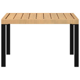 Garden Coffee Table Black 65x65x40 cm Aluminium 4008573