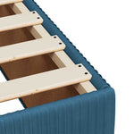 Bed Frame without Mattress Blue 140x190 cm Velvet 3285010
