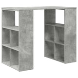 Desk with Shelf Concrete Grey 90 x 50 x 75 cm Engineered Wood 869509