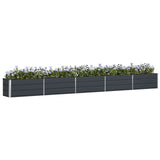 Planter Anthracite 480 x 50 x 45 cm Galvanised Steel 42018210