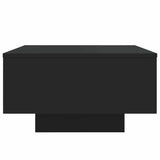 Coffee Table with LED Lights Black 55x55x31 cm 836575