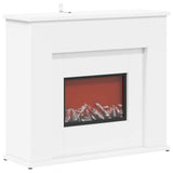Fireplace with LED Strip White 63 x 20 x 54.5 cm 8021095