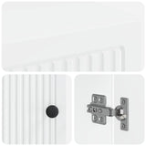 Toilet Cabinet EDE High Gloss White 66 x 25.5 x 190 cm 896039