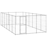 Outdoor Dog Kennel Galvanised Steel 21,78 m 3082328