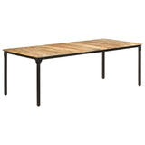 Dining Table 220x100x76 cm Rough Mango Wood 321977