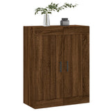 Wall Mounted Cabinet Brown Oak 69.5x34x90 cm Engineered Wood 830395