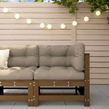 Garden Corner Sofa Honey Brown Solid Wood Pine 825607