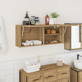 Bathroom Wall Cabinet Artisan Oak 100x25x40 cm Engineered Wood 860111