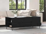 Coffee Table Black Oak 102 x 44.5 x 50 cm Engineered Wood 882689