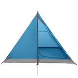 Backpacking Tent Blue 4-Person 185T Polyester with PU Coating 42018560