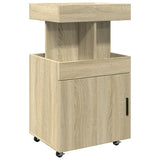 Bar Cart Sonoma Oak 50x41x89 cm Engineered Wood 848264