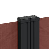 Retractable Side Awning Brown 120x600 cm 4004599