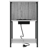 Bedside Cabinet 2 pcs Grey Sonoma 38 x 31 x 61 cm 859457