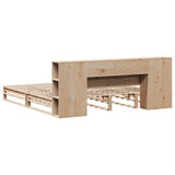 Bookcase Bed without Mattress 200x200 cm Solid Wood 3323887