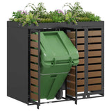 Wheelie Bin Storage for 2 Bins Anthracite 136 x 77.5 x 121.5 cm 3394773