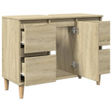 Sink Cabinet Sonoma Oak 80x33x60 cm Engineered Wood 849665