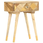 ZNTS Bedside Cabinet 43x30x58 cm Solid Mango Wood 285857