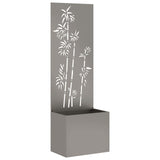 Garden Privacy Screen Rusty 50 x 32 x 150 cm Weathering steel 876454