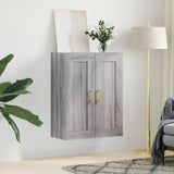 Wall Mounted Cabinet Grey Sonoma 69.5x34x90 cm Engineered Wood 830370