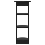 Side Cabinet Black 40 x 40 x 100 cm Engineered Wood 899844