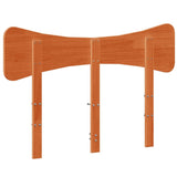 Headboard Wax Brown 135 cm Solid Wood Pine 844784