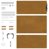 Garden Gate 85x150 cm Corten Steel 153259