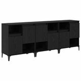 Sideboards 3 pcs Black Oak 60 x 35 x 70 cm Engineered Wood 3415596