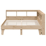 Bookcase Bed without Mattress 150x200cm Solid Wood Pine 3324535