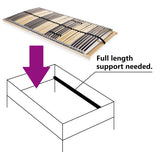 Slatted Bed Base without Mattress with 42 Slats 7 Zones 140x200 cm 246466