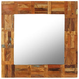 Wall Mirror Solid Reclaimed Wood 60x60 cm 246417