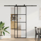 Sliding Door with Hardware Set 76x205 cm ESG Glass&Aluminium 3332911